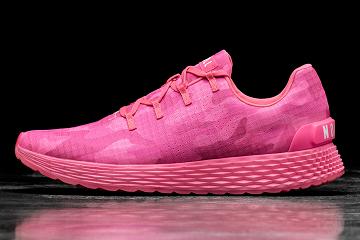 Women's Nobull Neon Camo Ripstop Running Shoes Pink | SG T2758C